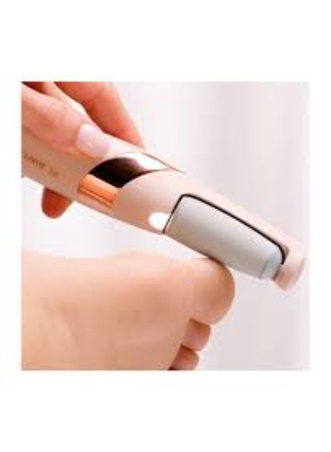 مبرد للعناية بالقدم، مقشر كهربائي متطور برؤوس مزدوجة قابلة للاستبدال، مبرد لإزالة الكعب الجاف المتشقق واستعادة النعومة، مبرد محمول قابل لإعادة الشحن مثالي للعناية اليومية بدون مجهود - Image 1